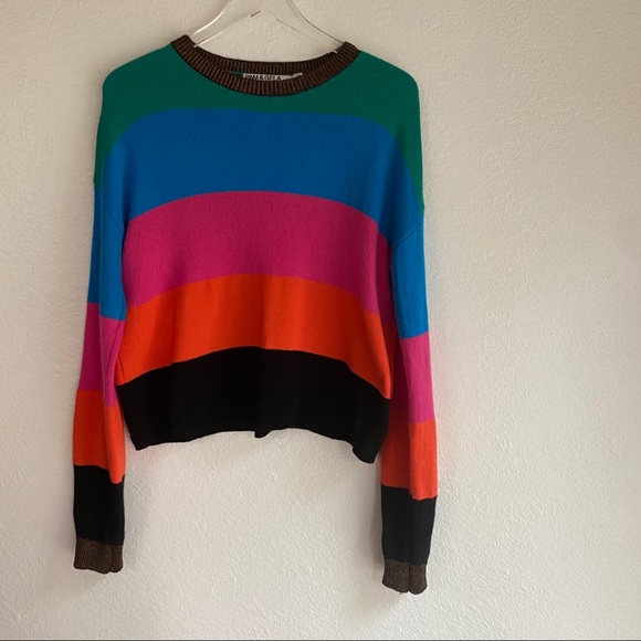 PAM AND GELA multicolor striped sweater SMALL - Picture 3 of 15